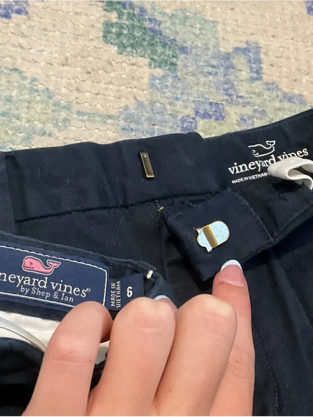 Vineyard Vines Boys Navy Chino Shorts - Set of 2